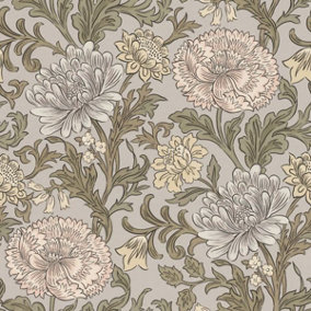 Salisbury Blossom Wallpaper Grey Rasch 553123