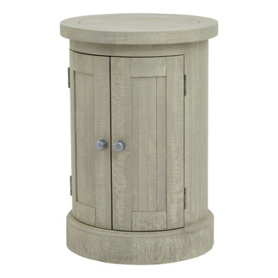 Saltaire Collection Round 2 Door Cupboard - Pine - L50 x W50 x H72 cm - Grey