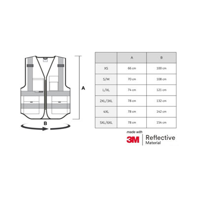Salzmann Safety Vest - Made with 3M Reflective Material - Hi-Vis Vest ...