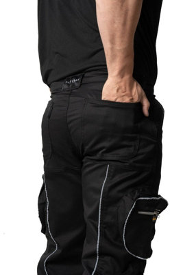 Sam Caan Mens Work Trousers Workwear Safety Trouser Multi Function ...