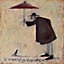Sam Toft Im So Small But You Always Notice Me Wall Art Brown/Beige (40cm x 40cm)