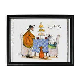 Sam Toft Tea for Two Lap Tray Black/White (One Size)
