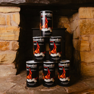 Samba Firestarters Odourless Easy Light Long Burn BBQ Oven Stove Fireplace Firelighters 600 Pieces - 3