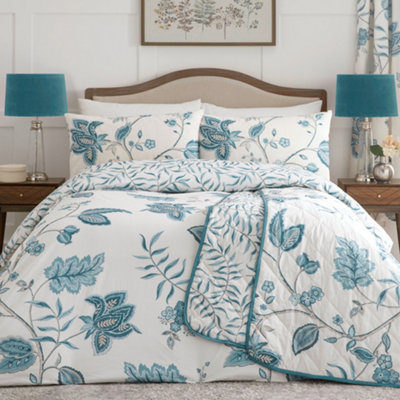 Samira Richly Illustrated Floral Print Duvet Cover Set