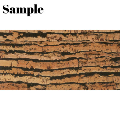 Sample: Beautiful Cork Wall Panels - Tigre - 1 Stripe - 30cm x 5cm (11.81in x 1.96in)