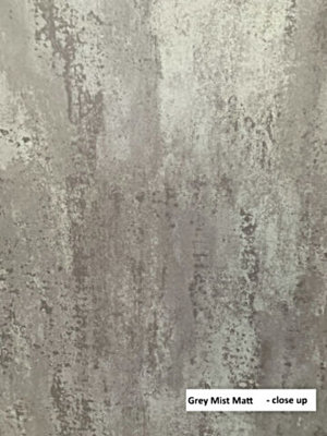 SAMPLE Mist Grey Matt Shower Panel 1000mm Wide x 2.4m Wet Wall Bathroom Cladding PVC 10mm Thick Price Comparisons | Compare The Build