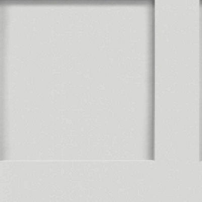 Sample of Contemporary Wood Panel Wallpaper in Dove White