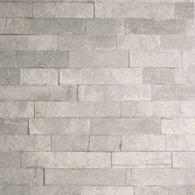 Sample of Graphite Slate wallpaper in Taupe (53 x 30cm)