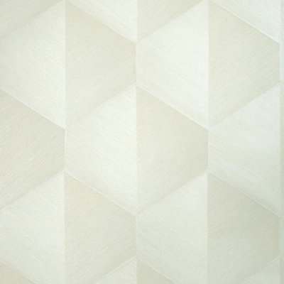 Sample of Hex Wallpaper in Ivory
