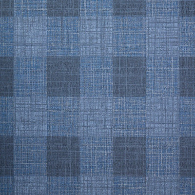 Sample of Isla Check Wallpaper Navy, Silver (53 x 30cm)