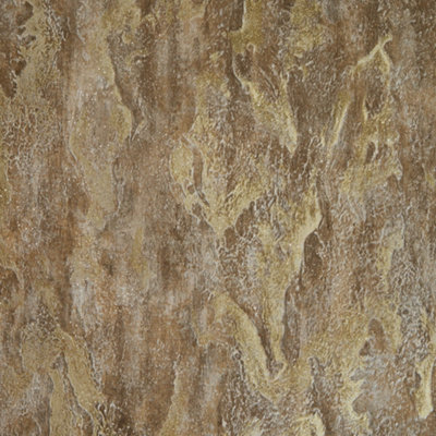 Sample of Nador Wallpaper in Brown, Mocha and Gold Glitter