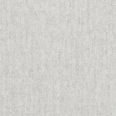 Sample of Seceda Wallpaper in White with Silver Metallic