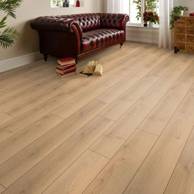 Sample-SE002 Canyon Mese Beige Wood Effect Click Laminate Flooring ...