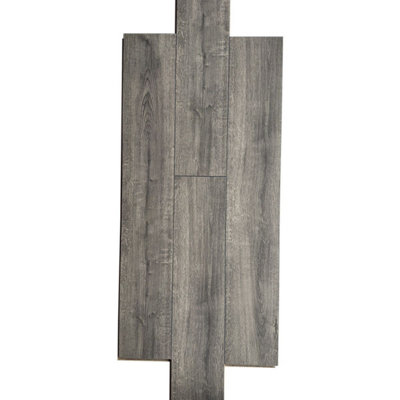 Sample-SE007 Prague Grey Wood Effect Click Laminate Flooring - Plank ...