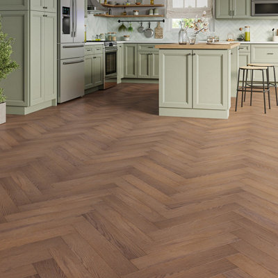 Sample-Val Terra ARDEN Hydro 954 Radley Oak 12mm AC4 Herringbone Click ...