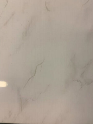 Sample White Marble Gloss Shower Wall Panels PVC Bathroom Cladding D Pro T Bathrooms