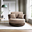 Samson Collection Swivel Chair in Brown