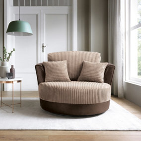 Samson Collection Swivel Chair in Brown