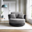Samson Collection Swivel Chair in Grey