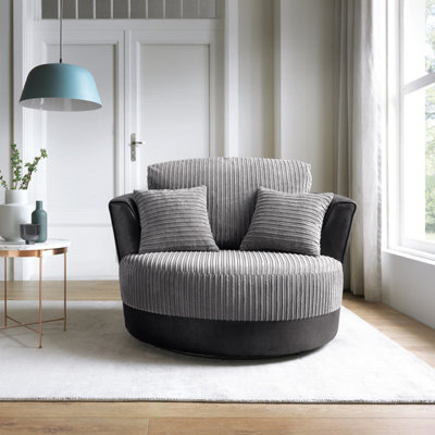 Samson Collection Swivel Chair in Grey