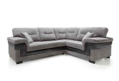 Samson Corner Sofa in Grey Right Facing