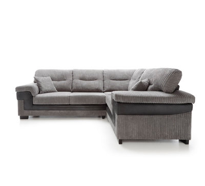 Samson Corner Sofa in Grey Right Facing