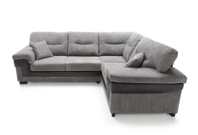 Samson Corner Sofa in Grey Right Facing