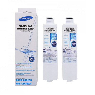 Samsung DA29-00020B HAF-CIN/EXP Genuine Aqua Pure Plus Fridge Water Filter (2 Pack)