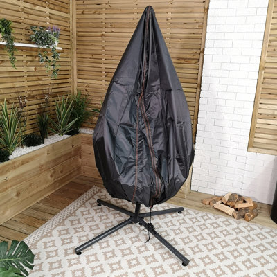 Samuel Alexander 115x190cm Hanging Egg Chair Cover For Garden Swing Chair Waterproof For Standing Egg Chair Heavy Duty Zipper - 3