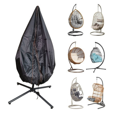 Samuel Alexander 115x190cm Hanging Egg Chair Cover For Garden Swing Chair Waterproof For Standing Egg Chair Heavy Duty Zipper - 4