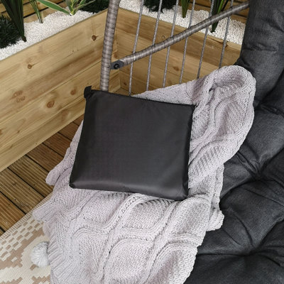 Samuel Alexander 115x190cm Hanging Egg Chair Cover For Garden Swing Chair Waterproof For Standing Egg Chair Heavy Duty Zipper - 9