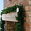 Samuel Alexander 270cm (9ft) x 25cm Plain Green Christmas Garland Decoration