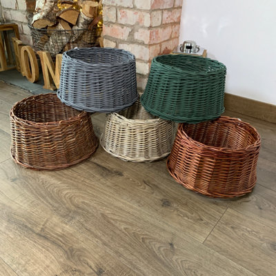 Samuel Alexander 33cm x 20cm Small Natural Wicker Christmas Tree Skirt - 3