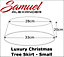 Samuel Alexander 33cm x 20cm Small Natural Wicker Christmas Tree Skirt