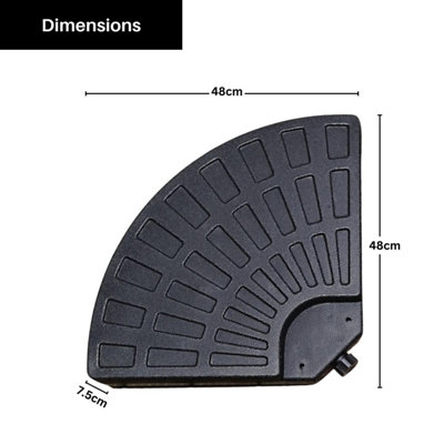 Parasol base weights set of online 4