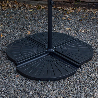 thumbnail: VOUNOT Parasol Voetgewicht - HDPE Basis Met Wieltjes Voor Extra Stabiliteit