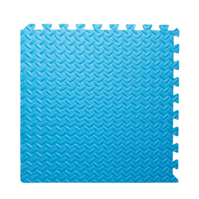 Samuel Alexander Blue 32 Piece EVA Foam Floor Protective Tiles, Mats 60x60cm Each