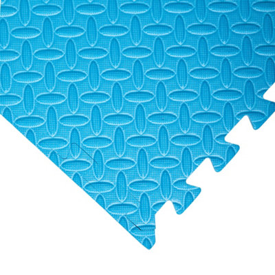 Samuel Alexander Blue 32 Piece EVA Foam Floor Protective Tiles, Mats 60x60cm Each