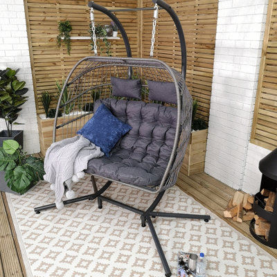 Garden double outlet egg chair