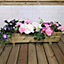 Samuel Alexander Hand Made 87cm x 28cm Country Rustic Wooden Medium Garden Trough Flower Bed Planter