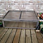 Samuel Alexander Wooden Mini Greenhouse Cold Frame - Grey Small Greenhouse W100 x D65 x H40cm