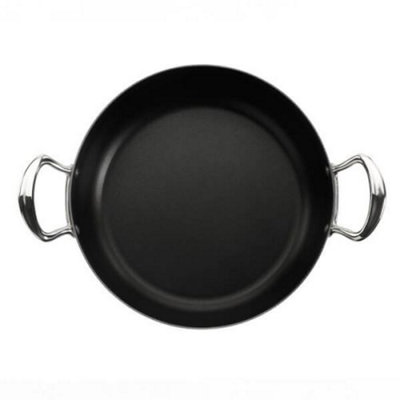 Samuel Groves Classic Non-Stick Stainless Steel Triply 28cm Chefs Pan with Side Handles