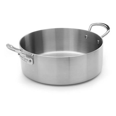 Samuel Groves Classic Stainless Steel Triply 26cm Saute Pan with Side Handles & Lid