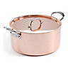 Samuel Groves Copper Induction 26cm Casserole Pan with Lid
