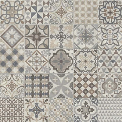 San Diego Victorian Tile Vinyl by Remland (Rancho, 1m x 2m)