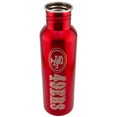 San Francisco 49ers Stainless Steel Water Bottle Rose Gold (One Size)