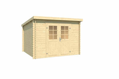 San Jose 275-Log Cabin, Wooden Garden Room, Timber Summerhouse, Home Office - L295 x W313.9 x H210.9 cm