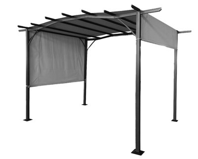 SAN REMO SLIDING PERGOLA 2.75X3.66M GREY