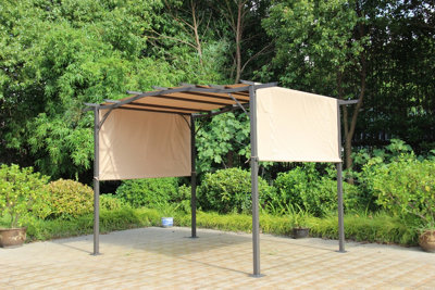 SAN REMO SLIDING PERGOLA 2.75X3.66M MOCHA