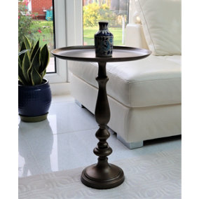 Sana Metal Hand-Crafted Side Table,Antique Brass